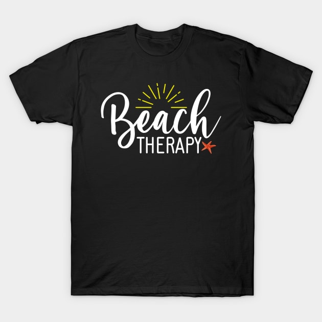 Beach Therapy vacation gifts for friends T-Shirt by madani04